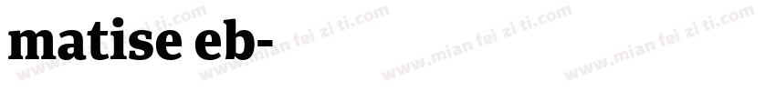 matise eb字体转换